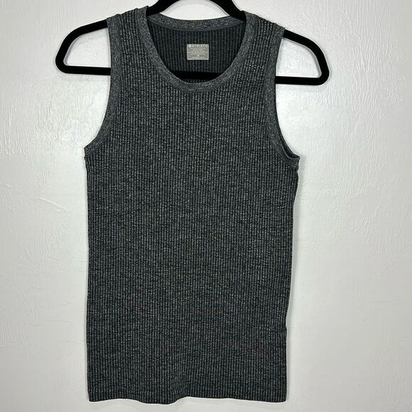Athleta Renew CYA Length Ribbed Tank Top In Gray Size M - Picture 2 of 6